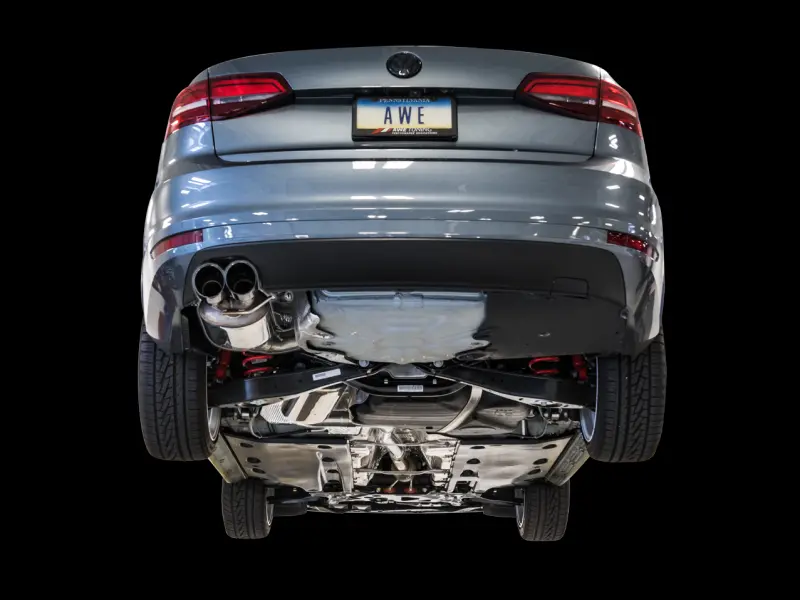 Awe Tuning 09-14 Volkswagen Jetta Mk6 1.4T Touring Edition Exhaust - Chrome Silver Tips 1