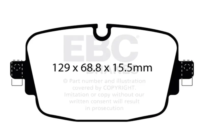 Ebc 19-23 Audi Rs6 / 19-23 Audi Rs7 Rear Yellowstuff Brake Pads 1