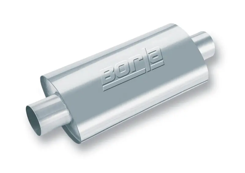Borla Xr-1 Racing Sportsman 4In Inlet/Outlet Center/Center Oval Muffler-4.5In Diameter X 12In Length 1