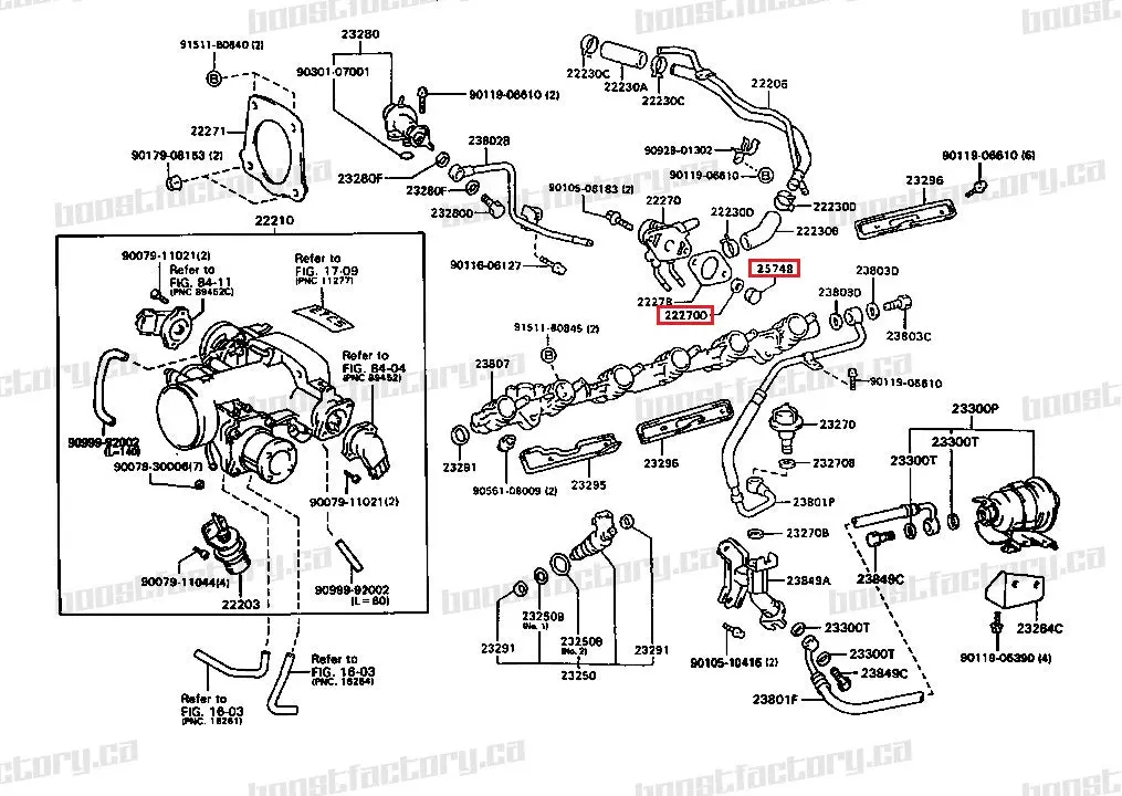Genuine Toyota 2Jz Gte Non Vvti Idle Air Check Valve & Grommet - 25748-88400 / 90210-25001 2