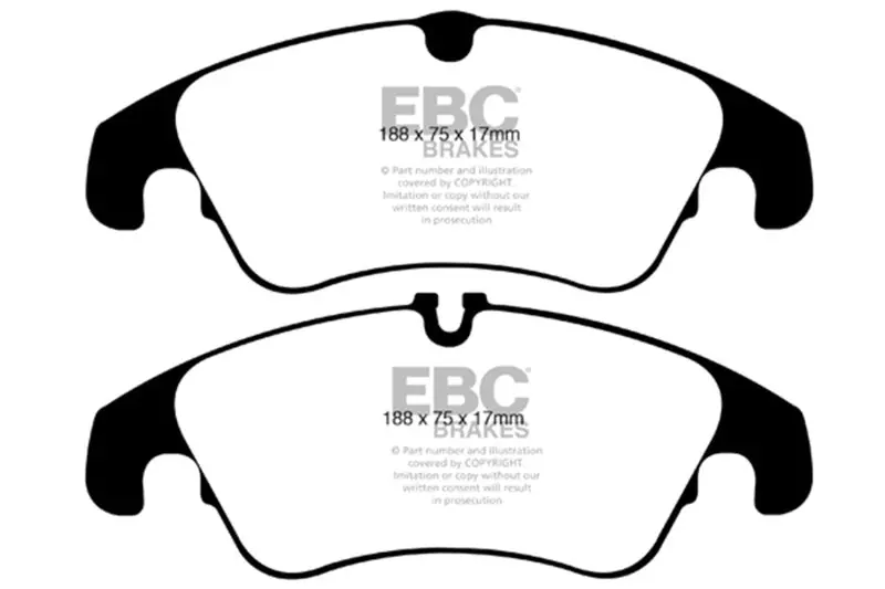 Ebc 09-11 Audi A4 2.0 Turbo Yellowstuff Front Brake Pads 1