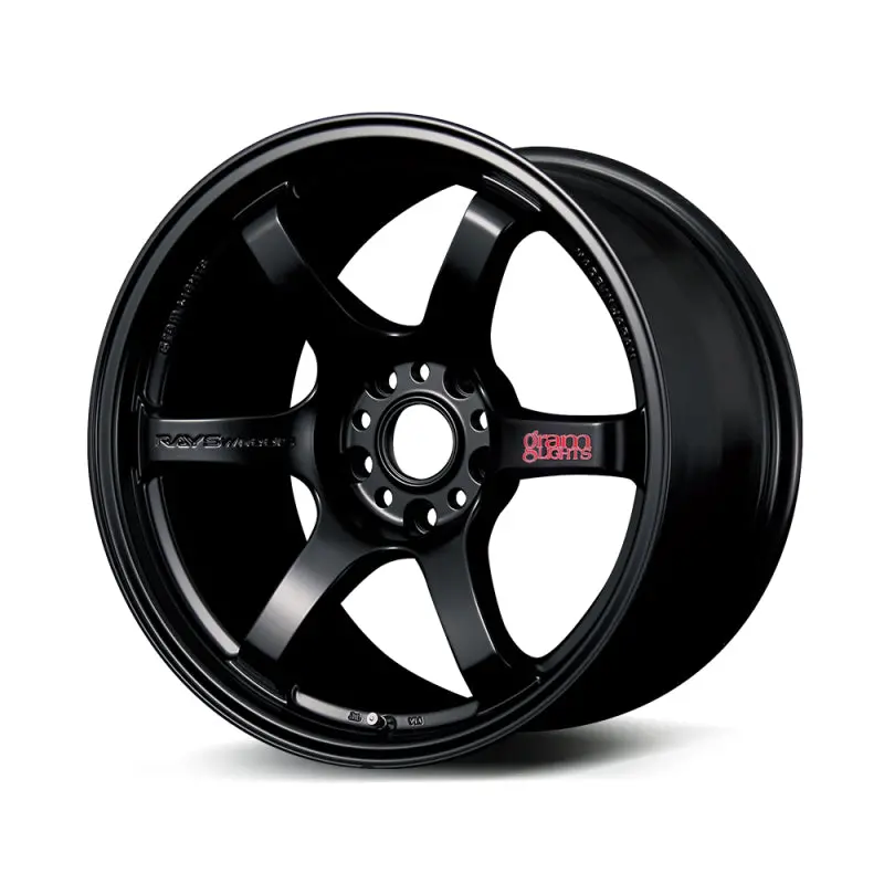 Gram Lights 57Dr 18X8.5 +37 5X100 Semi Gloss Black Wheel 1