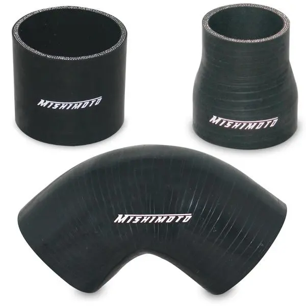 Mishimoto 2.5In Black Silicone Coupler W/ 1/8In Npt Bung 1
