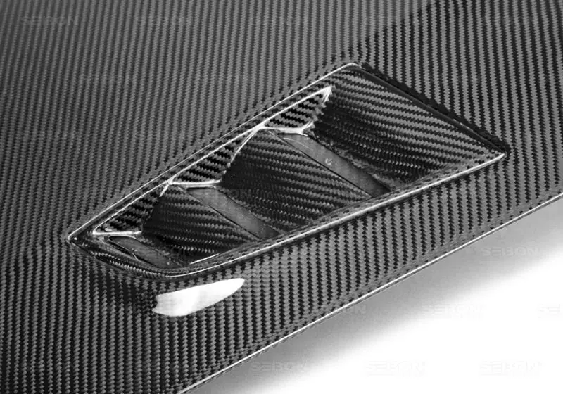 Seibon 06-07 Honda Civic 4 Door Mgii-Style Carbon Fiber Hood 1