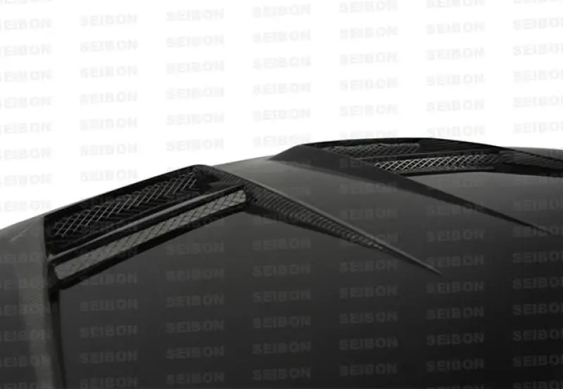 Seibon 10-11 Vw Golf Gti 5K/Mk6 Dv Carbon Fiber Hood W/ Shaved Emblem 1