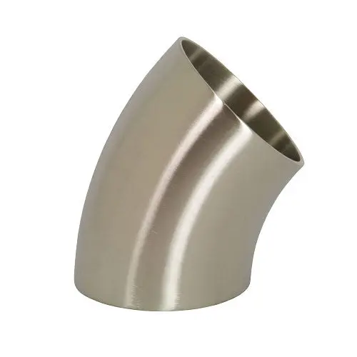 Performance World - 304415 1.50" Sanitary T304 Stainless Steel 45 Degree Elbow. 2.25" Radius. 16Ga. 1