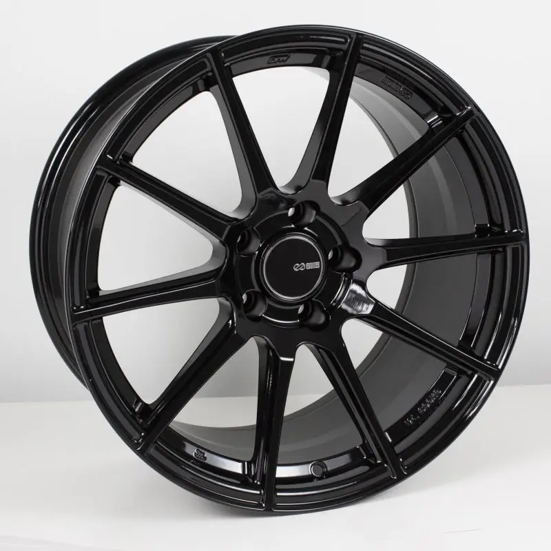 Enkei Ts10 18X9.5 5X114.3 15Mm Offset 72.6Mm Bore Black Wheel 1