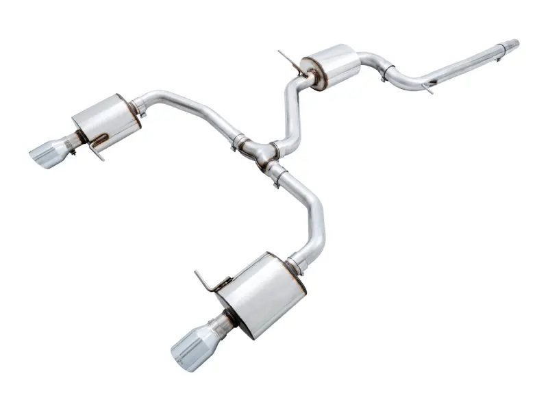 Awe Tuning 18-21 Volkswagen Jetta Gli Mk7 Touring Exhaust - Chrome Silver Tips (Fits High-Flow Dp) 1