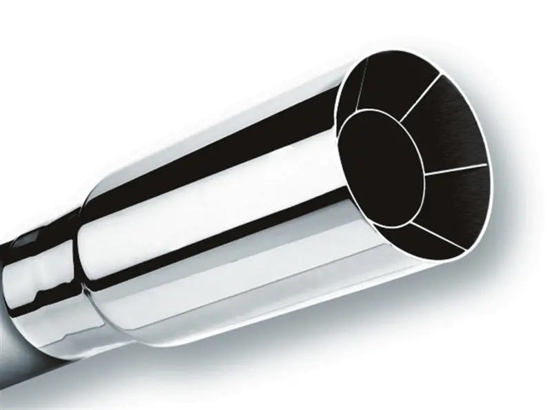 Borla Universal Polished Tip Single Round Intercooled (Inlet 2In. Outlet 2 1/2In) 1