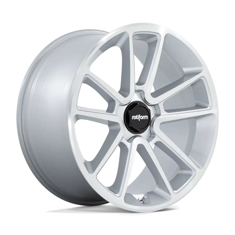 Rotiform R192 Btl Wheel 21X9 5X114.3 35 Offset - Gloss Silver W/ Machined Face 1