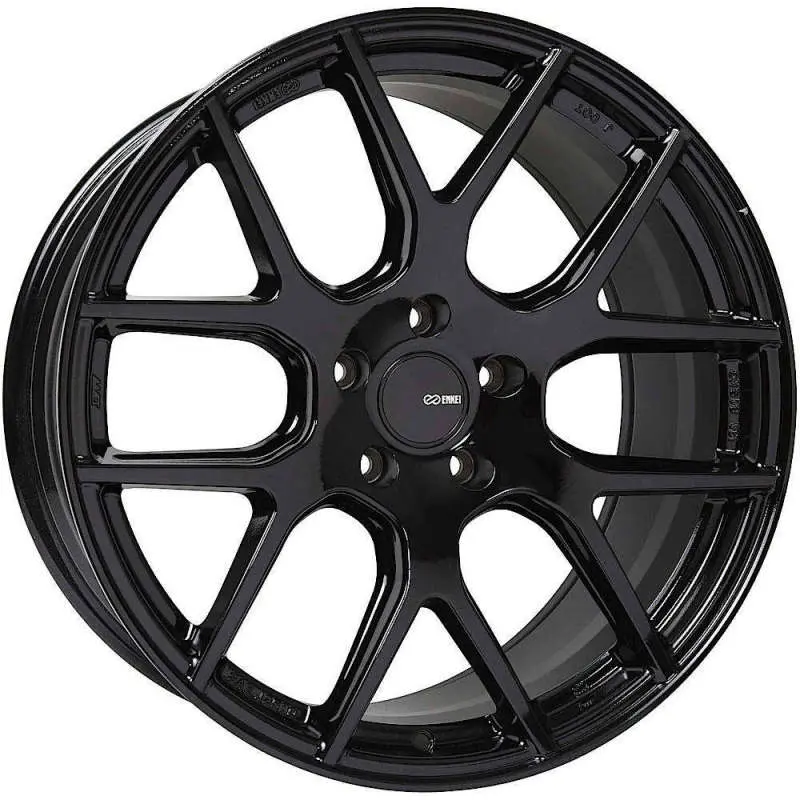 Enkei Xm-6 17X7.5 5X114.3 40Mm Offset 72.6Mm Bore Gloss Black 1