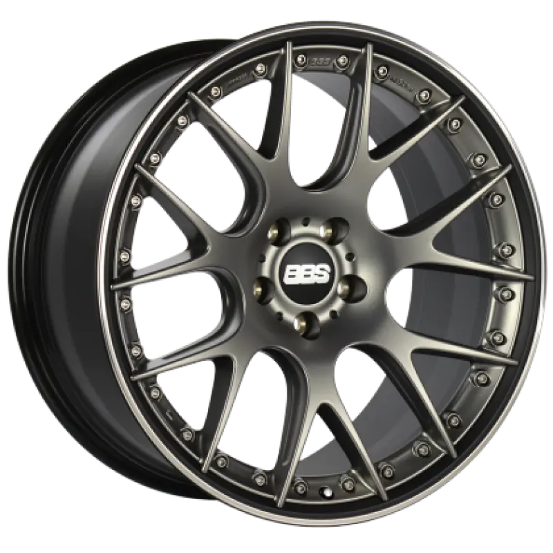 Bbs Ch-Rii 20X10.5 5X112 Et35 Satin Platinum Center Black Lip Ss Rim Prot Wheel -82Mm Pfs/Clip Req 1