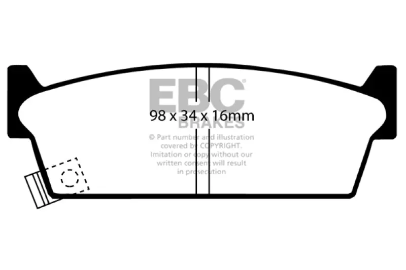 Ebc 89-94 Nissan Skyline (R32) 2.0 Gte Bluestuff Rear Brake Pads 1