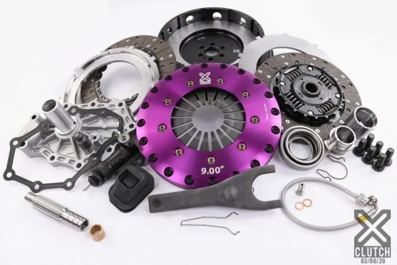 Xclutch 89-94 Nissan Skyline Gt-R 2.6L 10.5In Twin Sprung Organic Clutch Kit - Xkni23582-2A 1