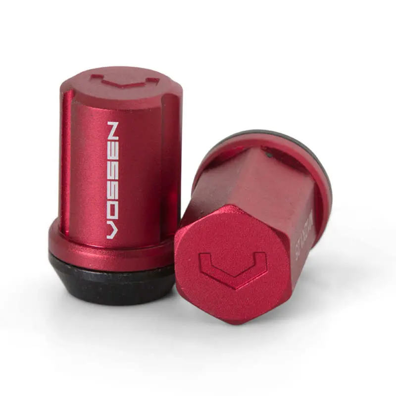 Vossen 35Mm Lug Nut - 14X1.5 - 19Mm Hex - Cone Seat - Red (Set Of 20) 1