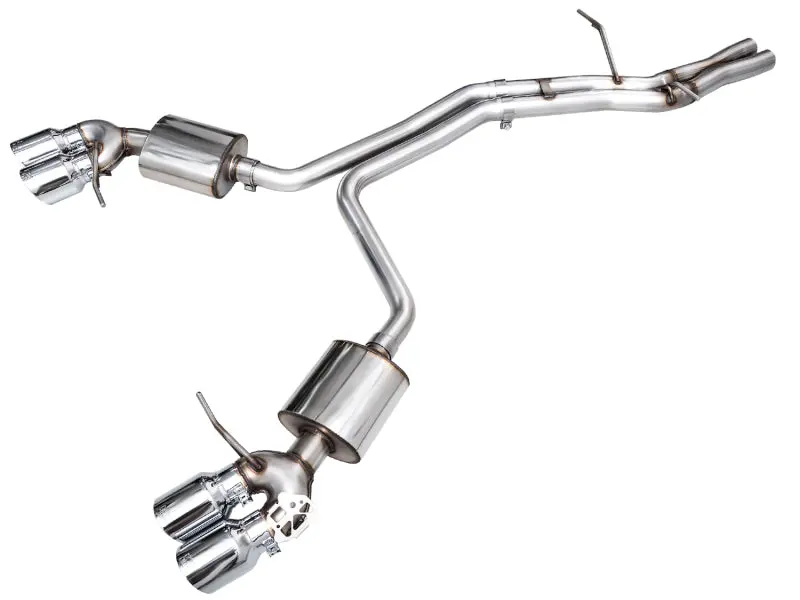Awe Tuning 2022+ Porsche Macan 2.9Tt Touring Edition Catback Exhaust W/ Chrome Silver Tips 1