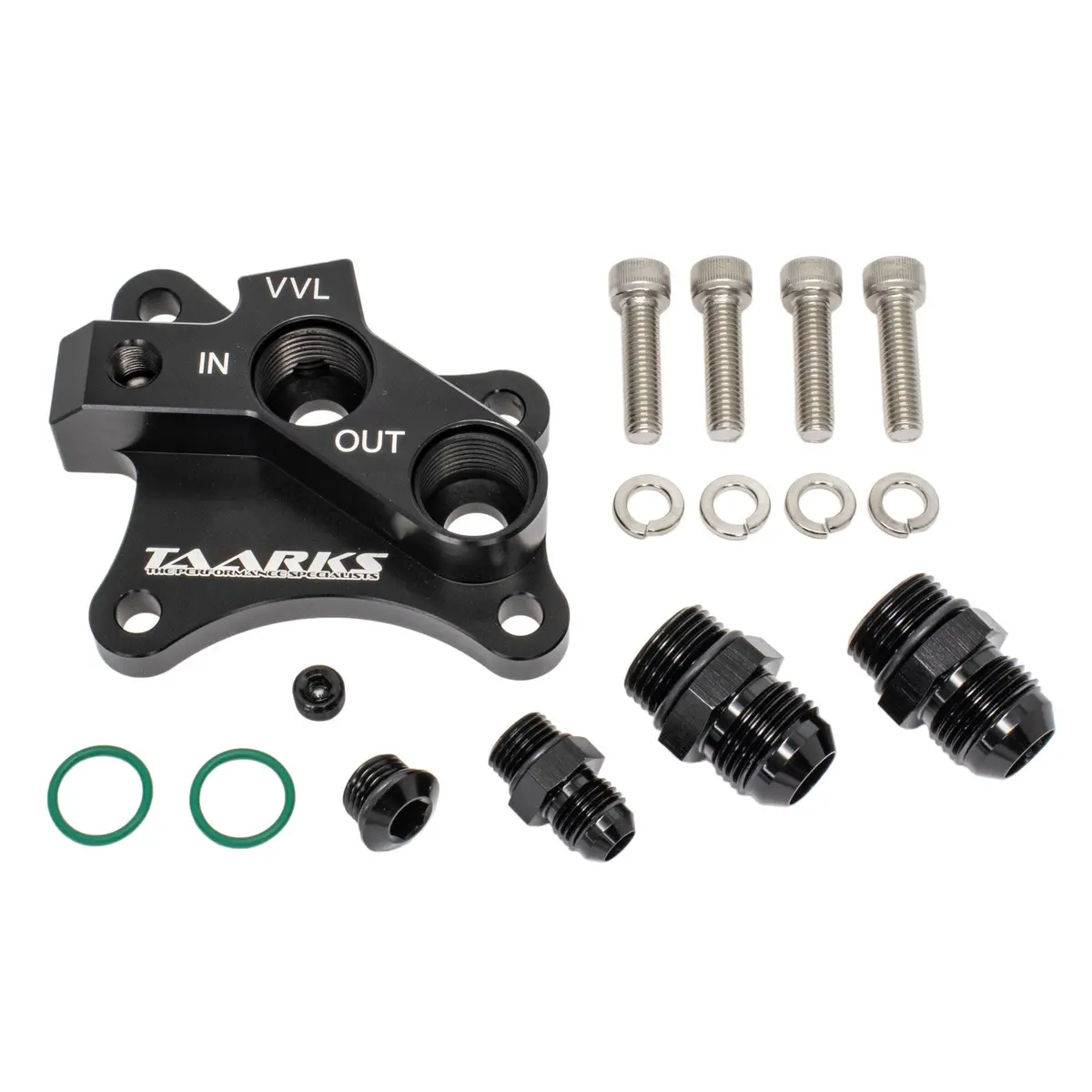 Hi Octane / Taarks Racing - Sr20 Rwd Oil Block Adaptor V2 -10An - 100003-Blk 1