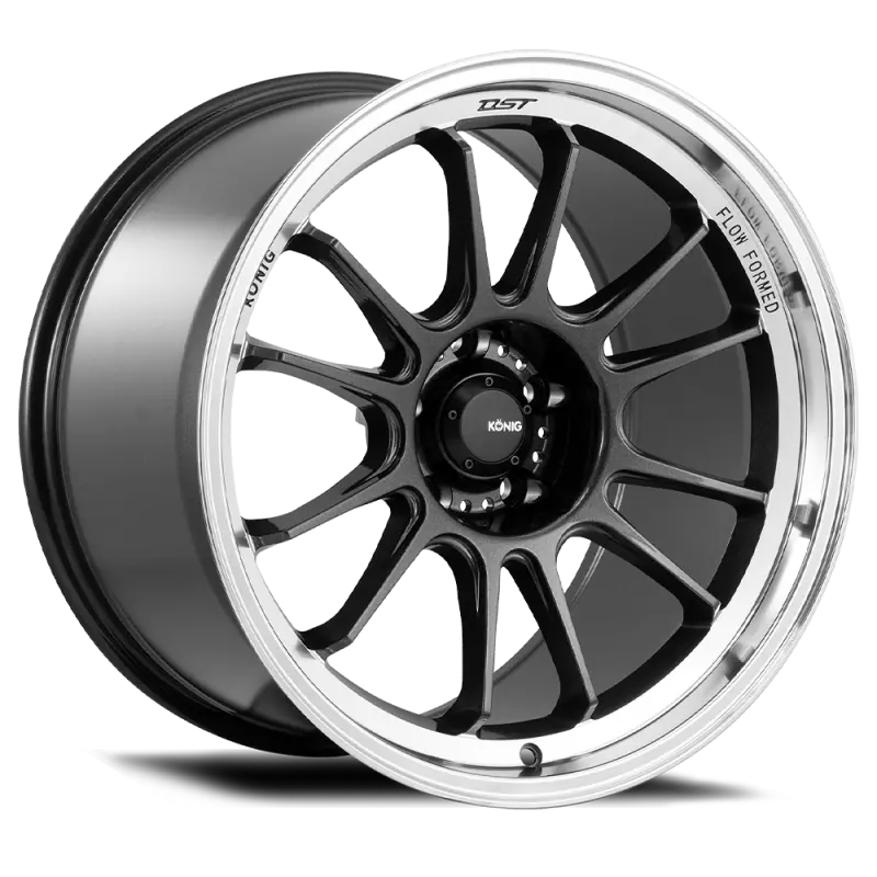 Konig Hypergram 15X7.5 4X100 Et35 Metallic Carbon W/ Machined Lip 1
