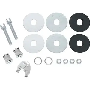 Performance World - 4062 Locking Chrome Hood Pin Kit 1
