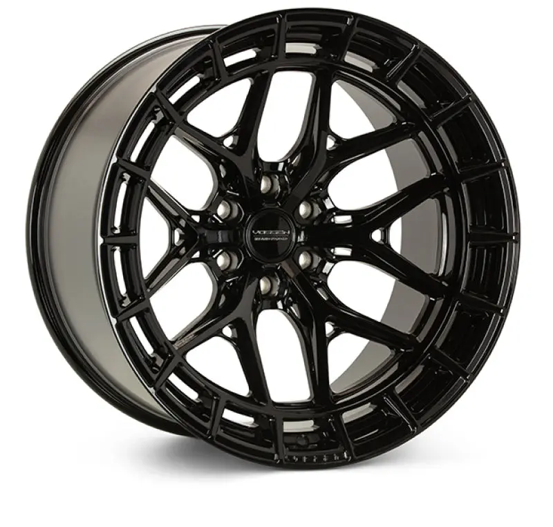Vossen Hfx-6 22X12 - 6X139.7 - Et-44 - Ultra Deep - 106.1 - Gloss Black Wheel 1