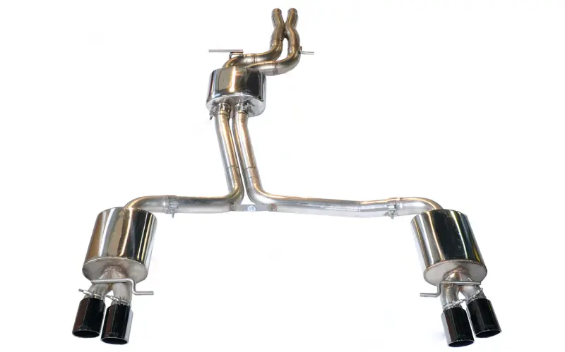 Awe Tuning B8 / B8.5 S5 Cabrio Touring Edition Exhaust - Non-Resonated - Diamond Black Tips 1