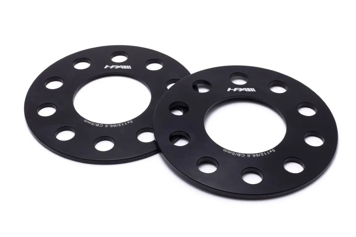 Hpa 5Mm Wheel Spacers (Pair) - 5X112 With 66.6 Center Bore (Audi) 1