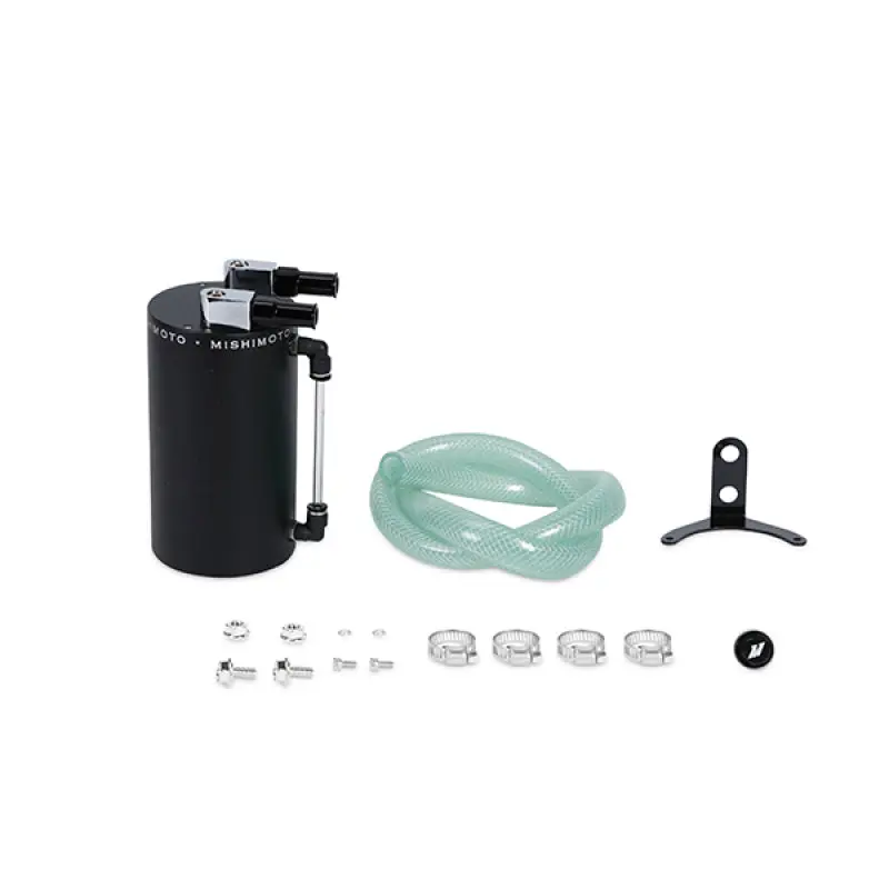 Mishimoto Large Aluminum Oil Catch Can - Wrinkle Black 1