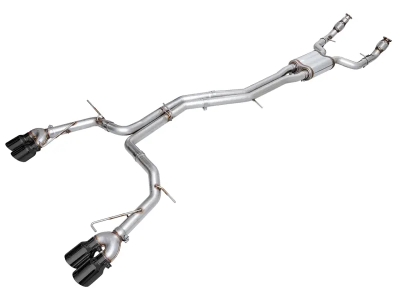 Awe Tuning 19-23 Audi C8 S6/S7 2.9T V6 Awd Track Edition Exhaust - Diamond Black Tips 1