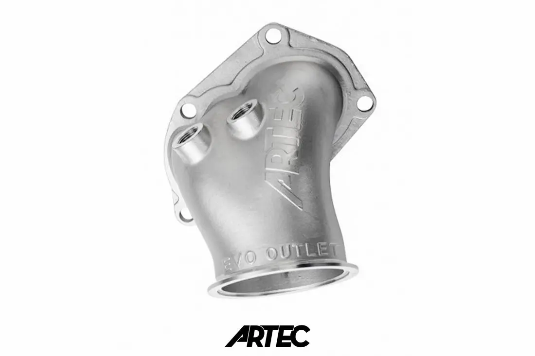 Artec Mitsubishi Evolution Evo 4-9 4G63 3.5” Cast Outlet O2 Housing Dump Pipe 1