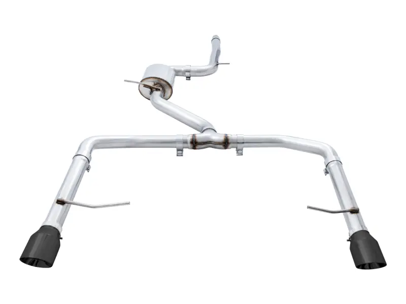 Awe Tuning 18-21 Volkswagen Jetta Gli Mk7 Track Exhaust - Diamond Black Tips (Fits High-Flow Dp) 1