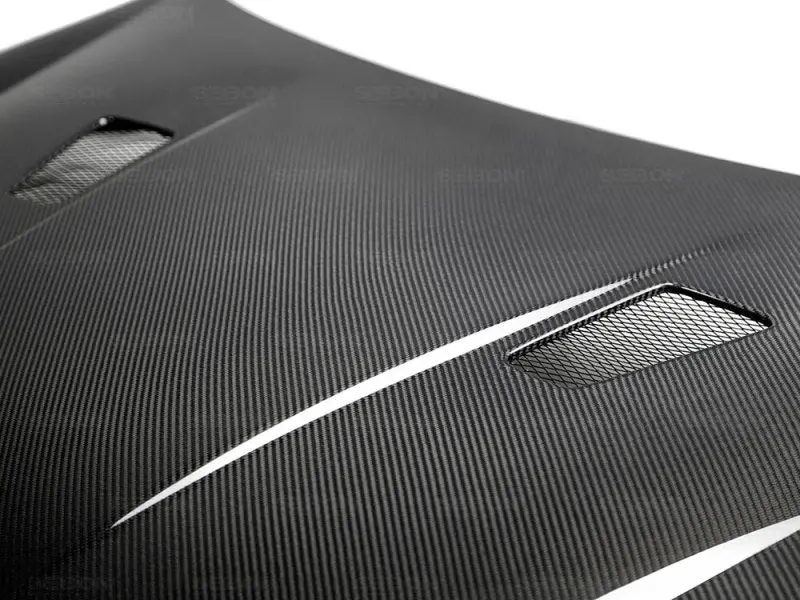 Seibon 10-11 Vw Golf Gti 5K/Mk6 Tm Carbon Fiber Hood W/ Shaved Emblem 1