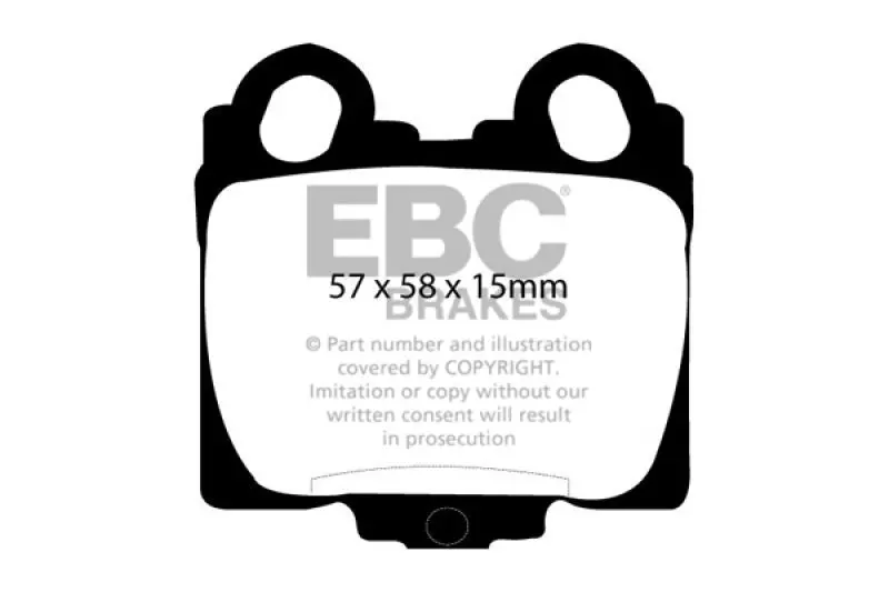 Ebc 98-05 Lexus Gs300 3.0 Yellowstuff Rear Brake Pads 2