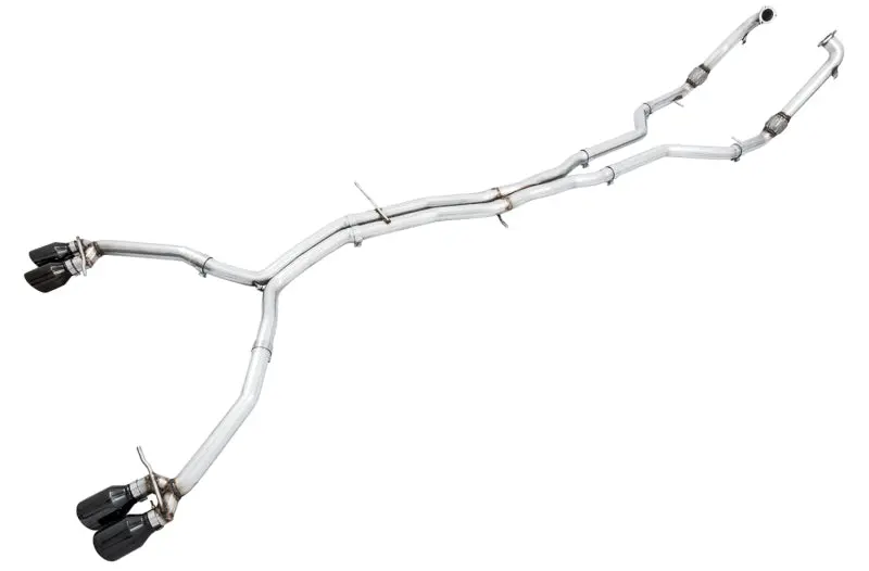 Awe Tuning Audi B9 S5 Sportback Track Edition Exhaust - Non-Resonated (Black 102Mm Tips) 1