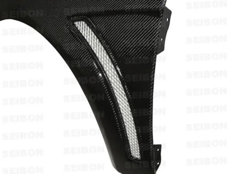 Seibon 08-12 Mitsubishi Evo X 10Mm Wider Carbon Fiber Fenders 1