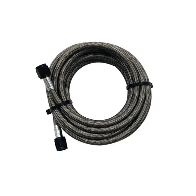 Snow Performance 15Ft Braided Stainless Line (Black) W/ -4An Fittings (Nx Version) 1