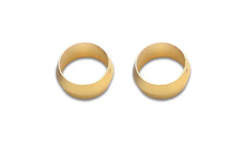 Vibrant 5/8In Brass Olive Hardline Tubing Inserts (2 Pack) 1