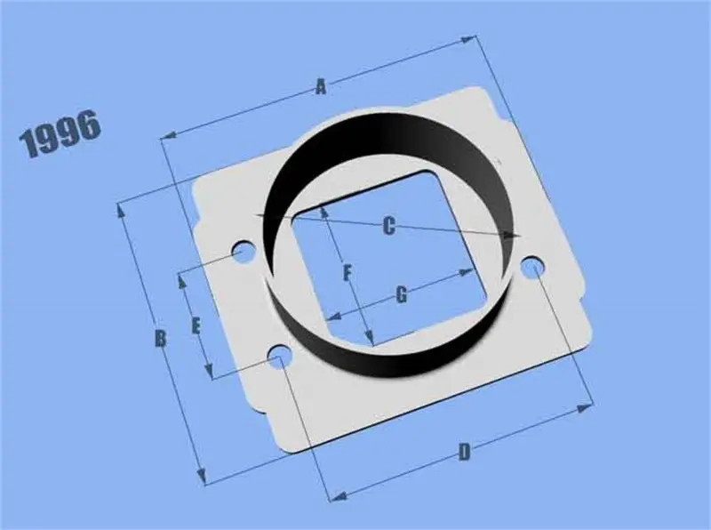 Vibrant Maf Senadapter Plate Toyota W/ Bosch Maf Sensuse W/ 3In Id Filteronly 1