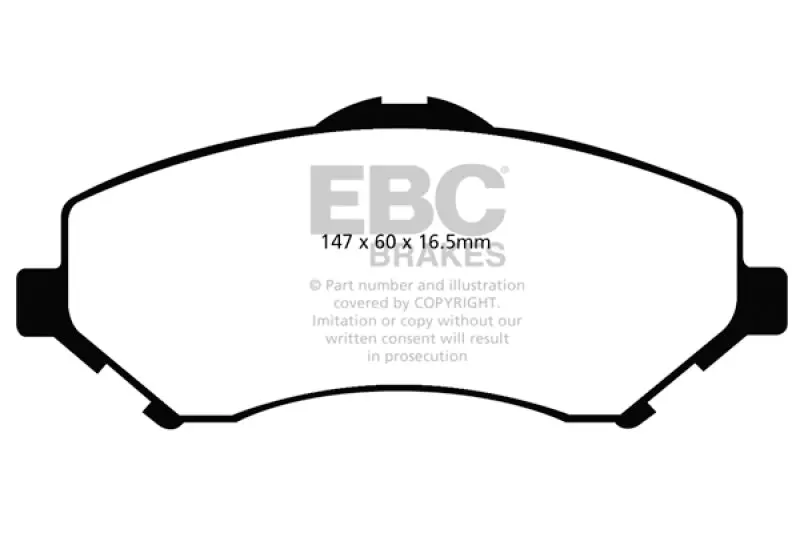 Ebc 08-11 Chrysler Town & Country 3.3 Ultimax2 Front Brake Pads 1