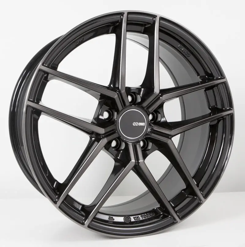 Enkei Ty5 19X9.5 5X114.3 35Mm Offset 72.6Mm Bore Pearl Black Wheel 1