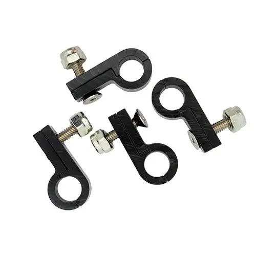 Performance World - 542183 1/2" Line Aluminum P-Clamps 3/Pk Black 1