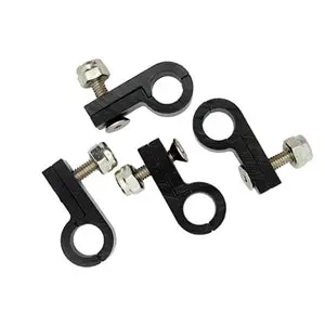 Performance World - 543122 3/4" Line Aluminum P-Clamps. Black. 2/Pk 1
