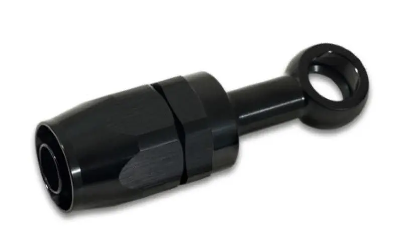 Vibrant -8An Banjo Hose End Fitting For Use With M14 Or 9/16In Banjo Bolt - Aluminum Black 2