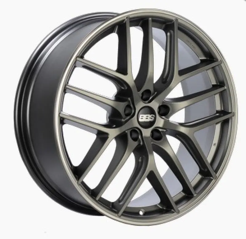 Bbs Cc-R 19X8 5X112 Et44 Satin Platinum Polished Rim Protector Wheel - 82Mm Pfs Required 1