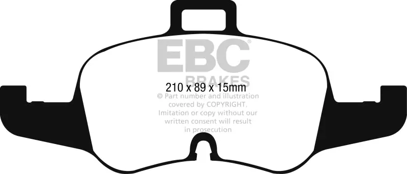 Ebc 16-17 Audi Tt Yellowstuff Front Brake Pads 1