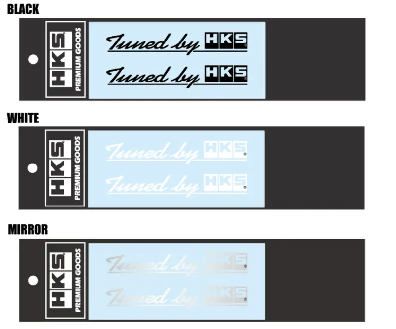 Hks Sticker Tuned By Hks W120 Black - 51003-Ak143 1