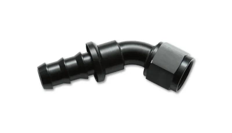 Vibrant -10An Push-On 45 Deg Hose End Fitting - Aluminum - 22410 1