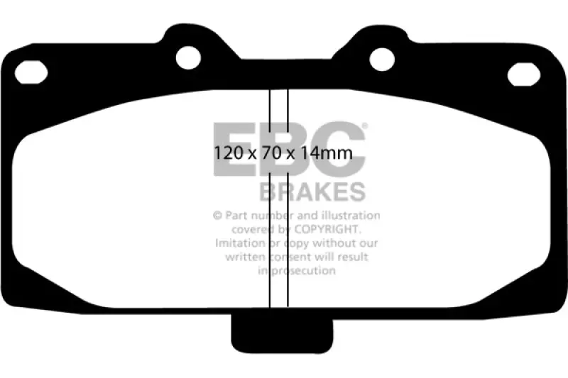 Ebc 89-95 Nissan Skyline (R32) 2.6 Twin Turbo Gt-R Bluestuff Front Brake Pads 1