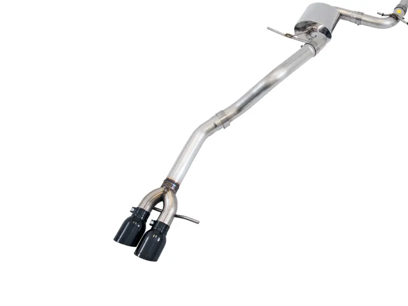 Awe Tuning 09-14 Volkswagen Jetta Mk6 1.4T Track Edition Exhaust - Diamond Black Tips 1