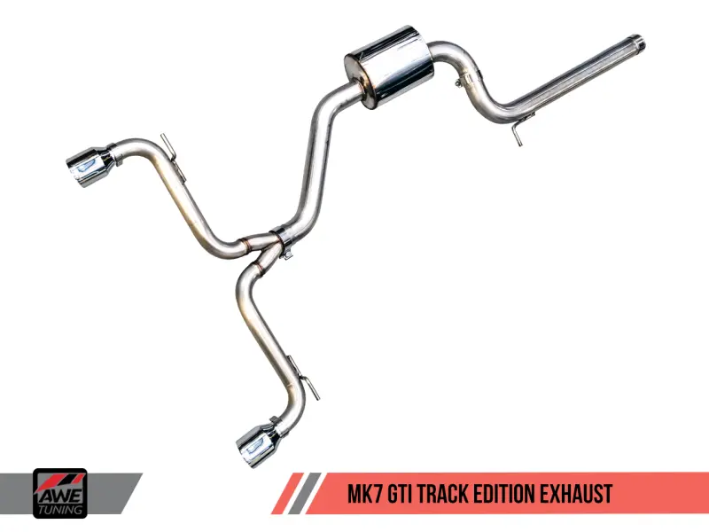 Awe Tuning Vw Mk7 Gti Track Edition Exhaust - Diamond Black Tips 1