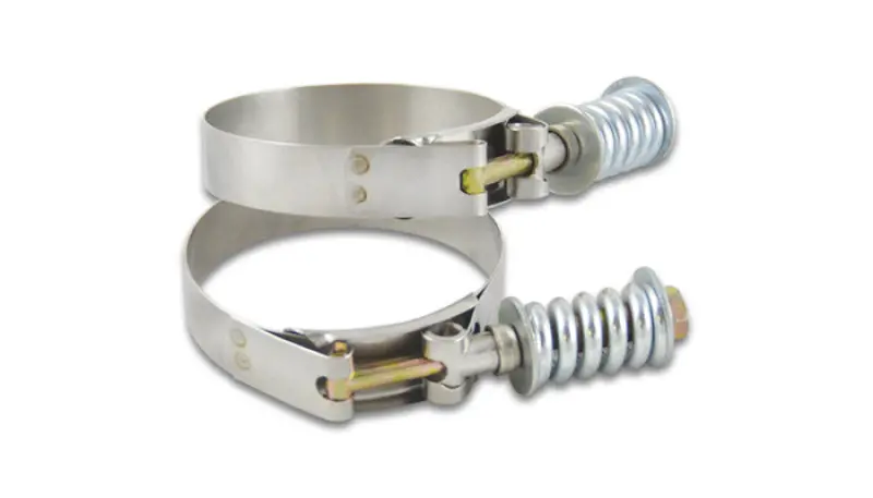 Vibrant Ss T-Bolt Clamps Pack Of 2 Size Range: 2.25In To 2.55In O.D. For Use W/ 2.00In I.D. Coupling 1